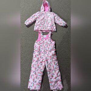 5t girls unicorn snow suit